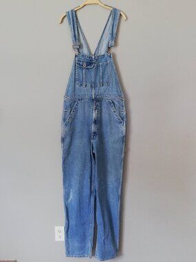 Vintage Nevada Denim Overalls – Men's Medium – 100% Cotton – Made in Hong Kong